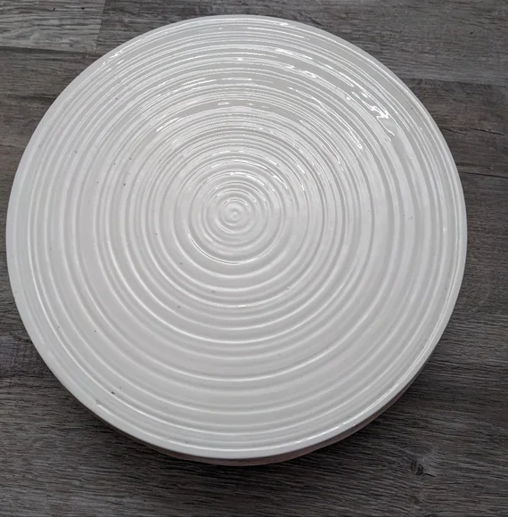 Vintage Avon celebration pedestal cake plate ceramic 2005 President's Club
